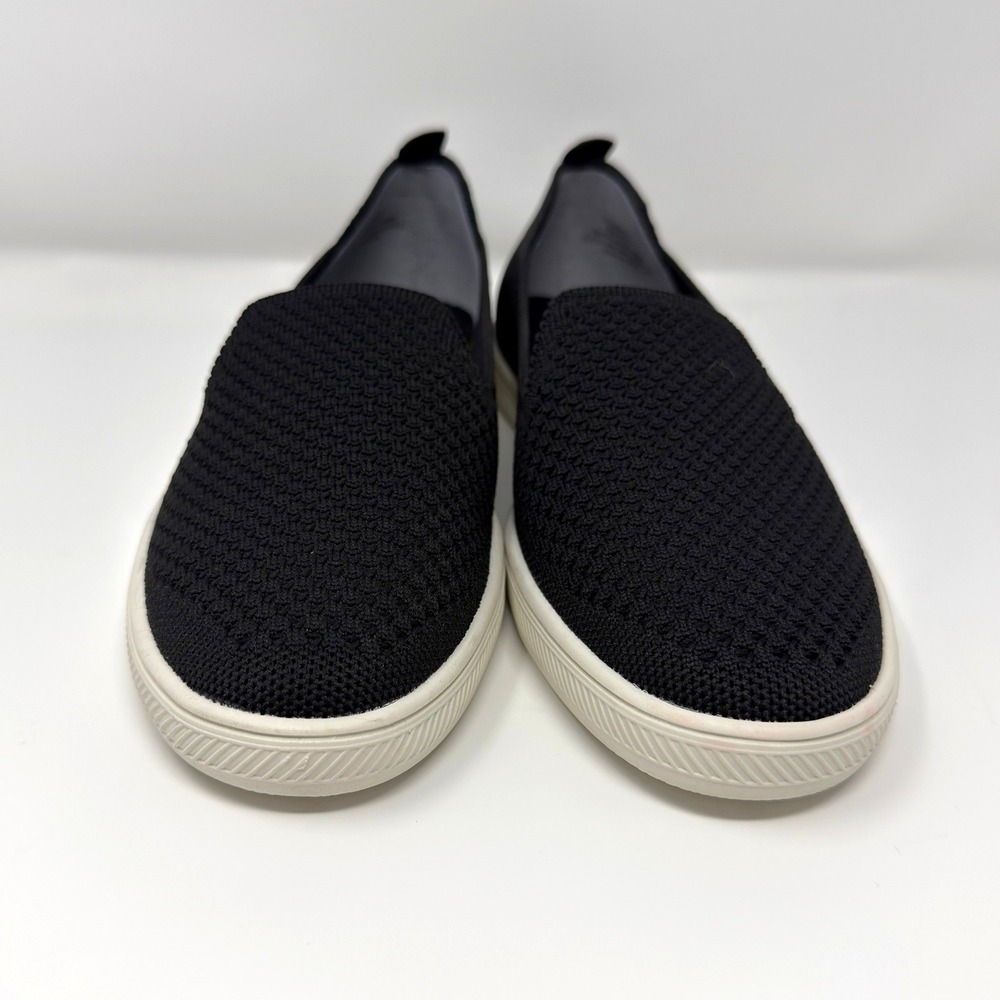 Vince Camuto Cabreli Black Knit Slip On Sneakers Womens 6M Washable Shoes